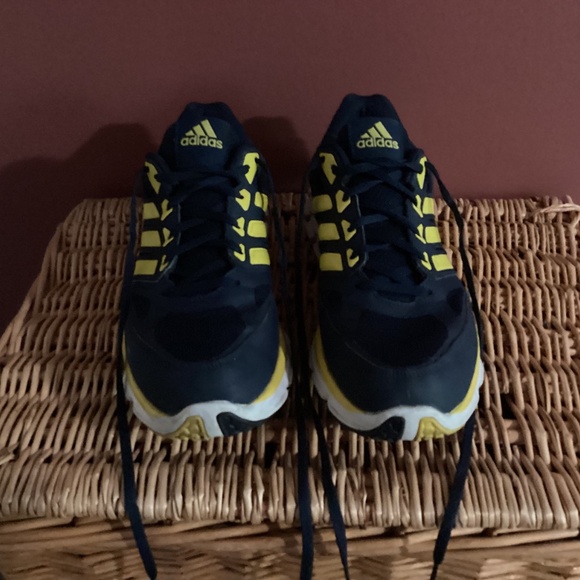 Adidas Speed Trainer Cross Training Shoes Men's Navy/Yellow without Box - Picture 2 of 7